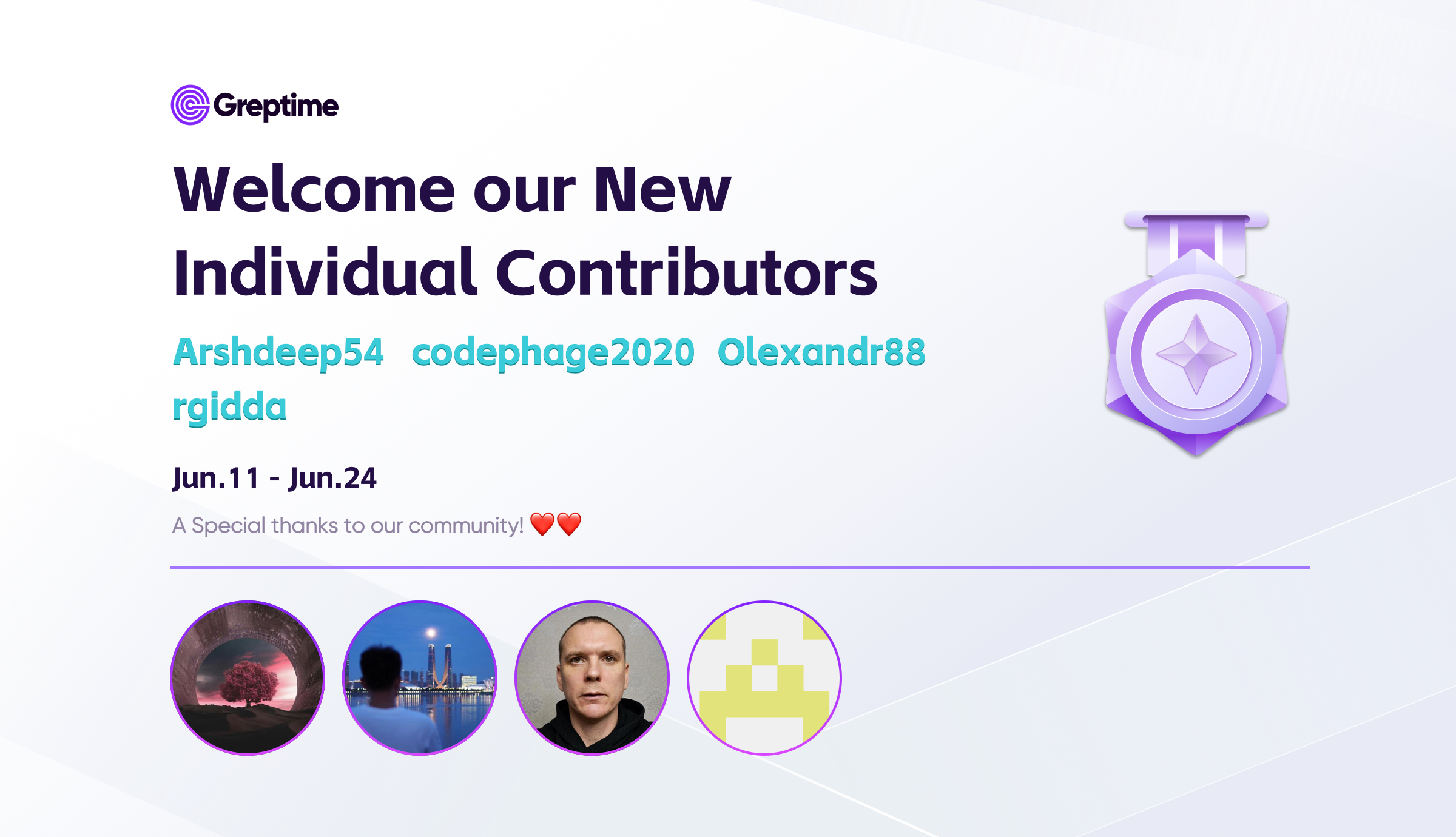 (Figure 1: New Contributors of GreptimeDB)
