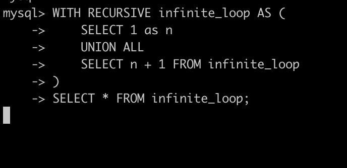 (Figure 1: Execute the Problematic Query)