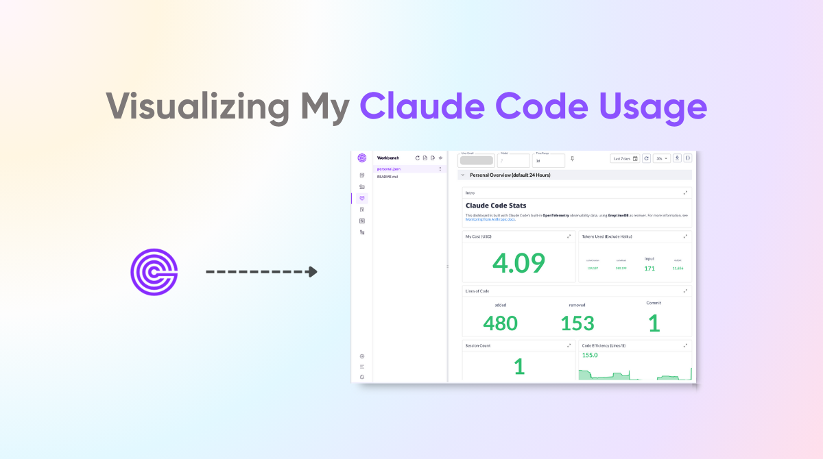 Visualizing My Claude Code Usage with GreptimeDB