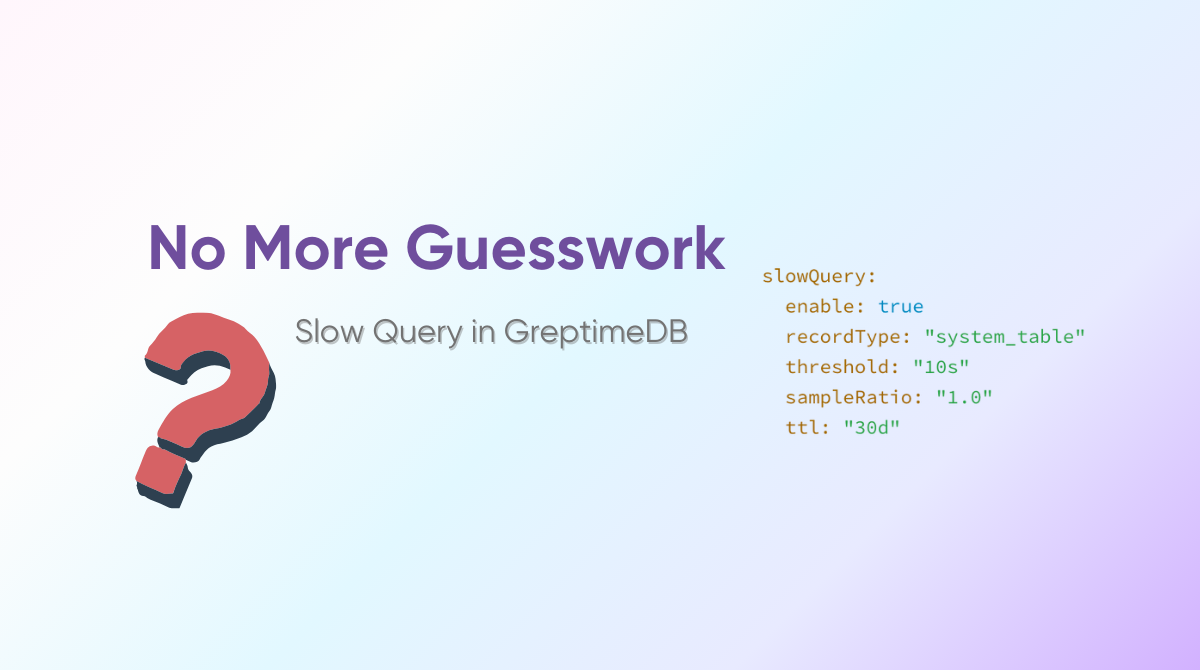 Tracking Slow Queries in GreptimeDB: From Configuration to Diagnostics