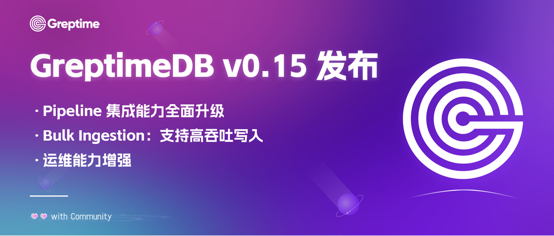 GreptimeDB v0.15 重磅发布：Pipeline VRL 处理器与 Bulk 高吞吐写入